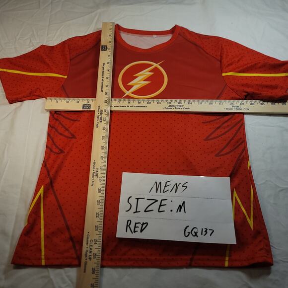 DC The Flash Short Sleeve Graphic Crew Neck T Shirt Mens Size Medium M Red - Picture 5 of 8